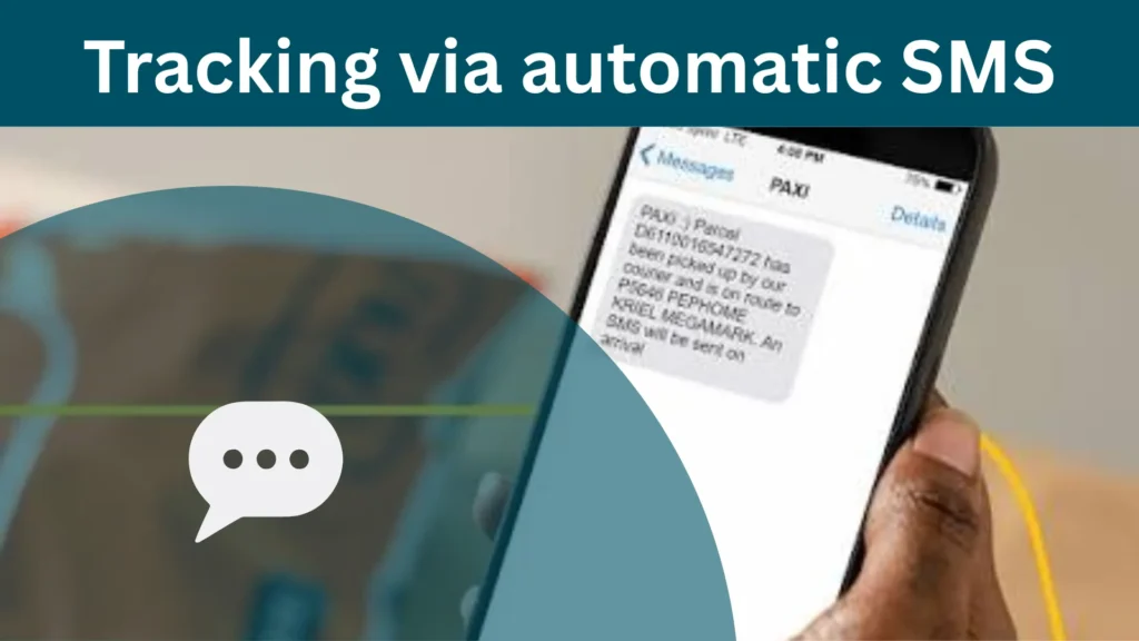 Tracking via automatic SMS notifications
