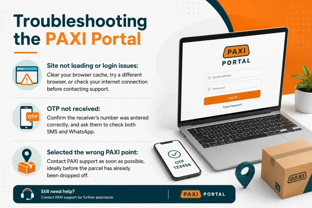 Troubleshooting the PAXI Portal